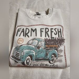 Gildan White Farm Fresh Sweatshirt